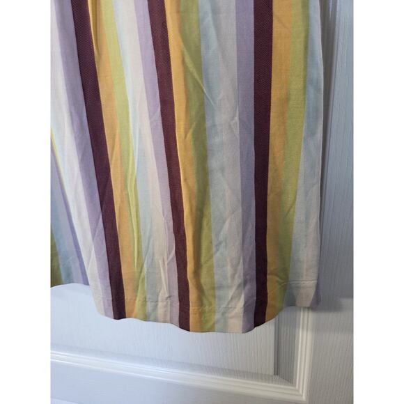 Madewell Striped Grungy Rainbow Pastel Viscose Babydoll Mini Dress, Size 4 - Picture 7 of 12